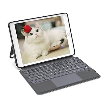 Amazon.co.jp: iPad 第9/8/7世代 キーボード付きケース Rucceko